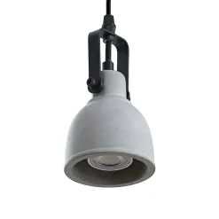Lindby hanglamp Amilia, hout/beton, 4-lamps, 90 cm, GU10