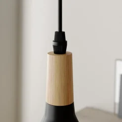 Lindby hanglamp Arina, 100 cm, zwart, 5-lamps