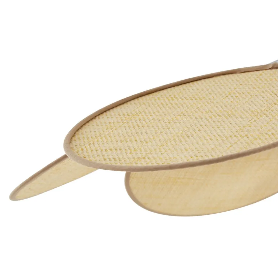 Lindby hanglamp Astraia, naturel/wit, rotan, Ø 80 cm