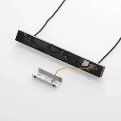 Lindby hanglamp Baliko, zwart, 116 cm, 5-lamps, GU10