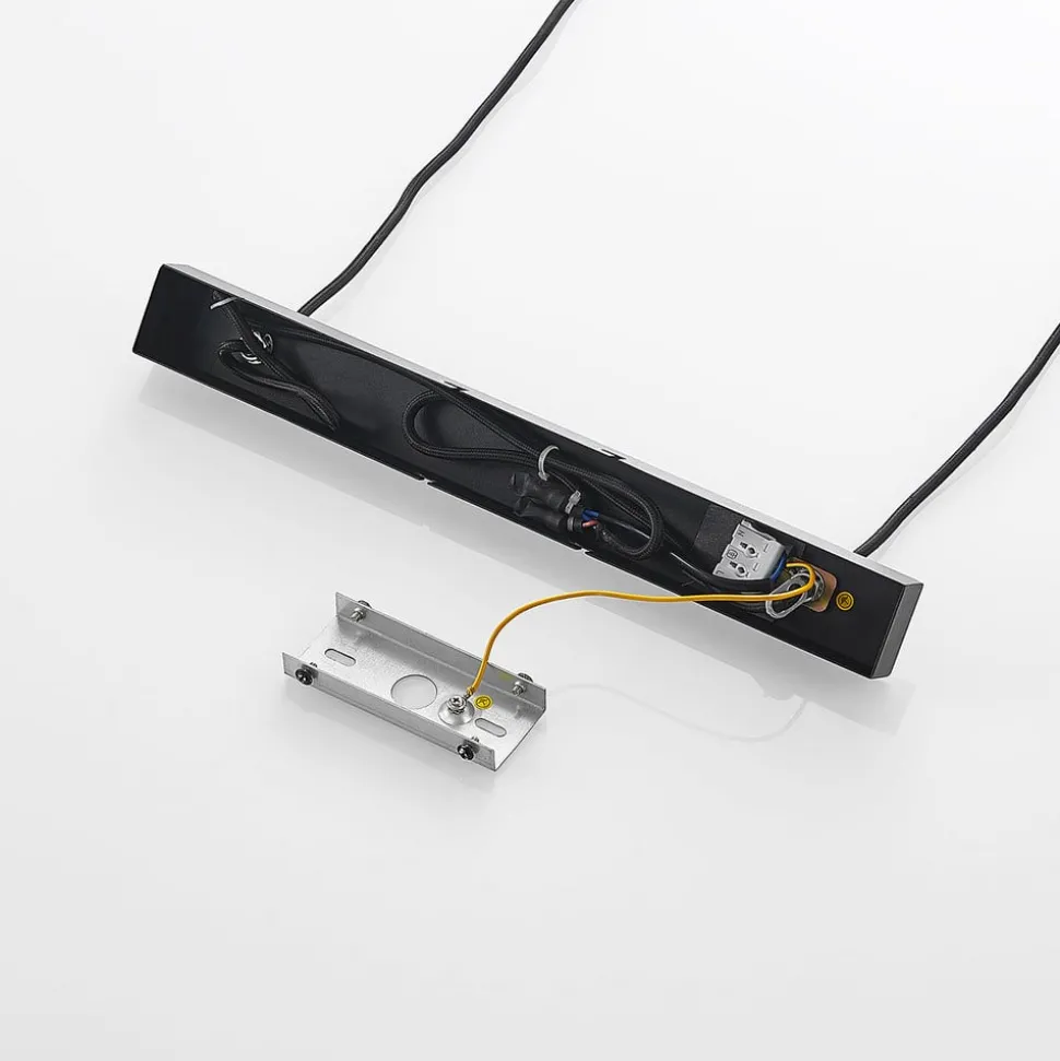 Lindby hanglamp Baliko, zwart, 116 cm, 5-lamps, GU10