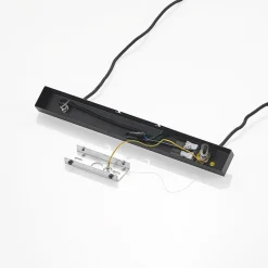 Lindby hanglamp Baliko, zwart/messing, 5-lamps, GU10