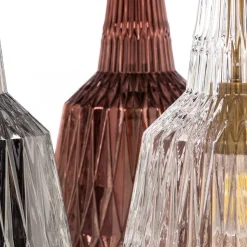 Lindby hanglamp Belarion, meerkleurig, 5-lamps, Ø 65 cm