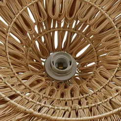 Lindby hanglamp Borys, Ø 55 cm, zeegras, E27