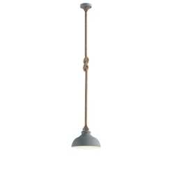 Lindby hanglamp Chaby, Ø 29 cm, 1-lamp, metaal, touw