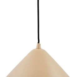 Lindby hanglamp Clarine, beige, Ø 32 cm, metaal