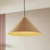 Lindby hanglamp Clarine, beige, Ø 50 cm, metaal