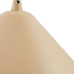 Lindby hanglamp Clarine, beige, Ø 50 cm, metaal