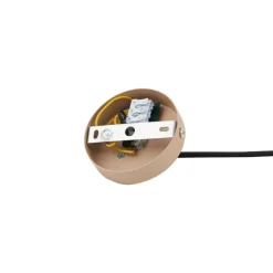 Lindby hanglamp Clarine, beige, Ø 50 cm, metaal