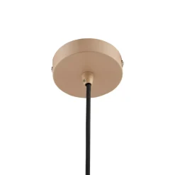 Lindby hanglamp Clarine, beige, Ø 50 cm, metaal