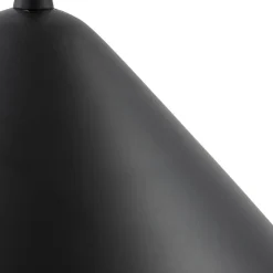 Lindby hanglamp Clarine, zwart/wit, Ø 32 cm, metaal