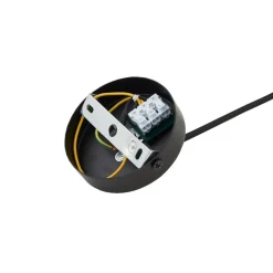 Lindby hanglamp Clarine, zwart/wit, Ø 32 cm, metaal