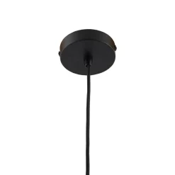 Lindby hanglamp Clarine, zwart/wit, Ø 32 cm, metaal