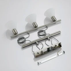 Lindby hanglamp Delira, 3-lamps, nikkel, in hoogte verstelbaar