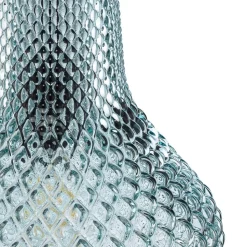 Lindby hanglamp Drakar, 1-lamp, lichtblauw, glas, Ø 25 cm