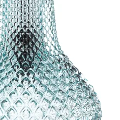 Lindby hanglamp Drakar, 3-lamps, lichtblauw, glas, Ø 25 cm