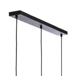 Lindby hanglamp Drakar, 3-lamps, lichtblauw, glas, Ø 25 cm