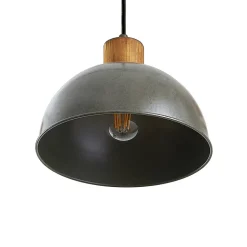 Lindby hanglamp Durbis, 116 cm, 4-lamps, grijs, hout, E27