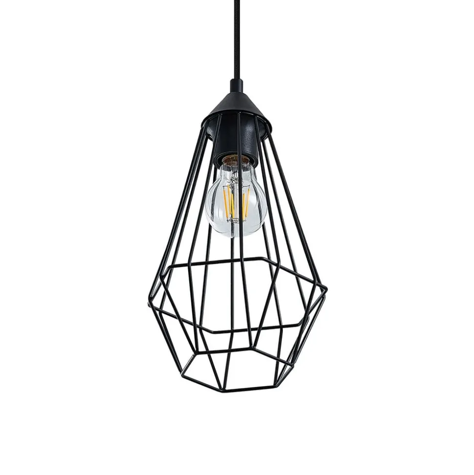 Lindby hanglamp Eldarion, 90 cm, 3-lamps, hout, E27