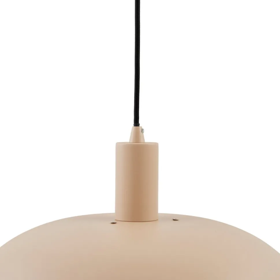 Lindby hanglamp Elorri, beige, Ø 38 cm, metaal