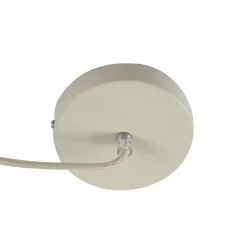 Lindby hanglamp Elover, beige, Ø 45 cm, ijzer