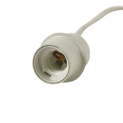 Lindby hanglamp Elover, beige, Ø 45 cm, ijzer