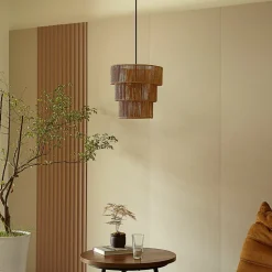 Lindby hanglamp Elvoria, gras, Ø 30 cm, E27