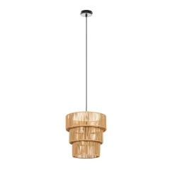 Lindby hanglamp Elvoria, gras, Ø 30 cm, E27