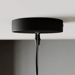 Lindby hanglamp Emilienne, zwart, goudkleurig, Ø 60 cm