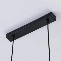 Lindby hanglamp Emily, 72 cm, zwart, 3-lamps, metaal