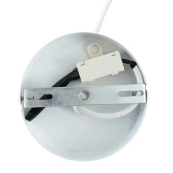 Lindby hanglamp Eryndor, wit, textiel, Ø 47 cm, E27