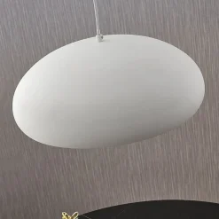 Lindby hanglamp Gerwina, wit/goud, metaal, 40 cm, E27