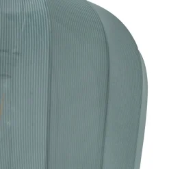 Lindby hanglamp Helin, blauw, Ø 35 cm, stof