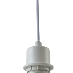 Lindby hanglamp Helin, blauw, Ø 35 cm, stof