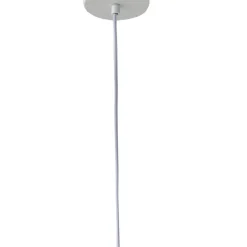 Lindby hanglamp Helin, wit, Ø 35 cm, stof