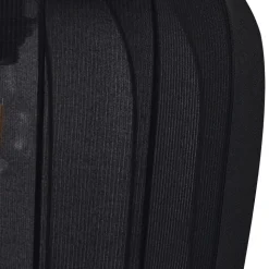 Lindby hanglamp Helin, zwart, Ø 35 cm, stof