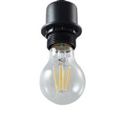 Lindby hanglamp Helin, zwart, Ø 35 cm, stof