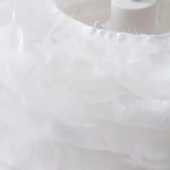 Lindby hanglamp Heven, Ø 50 cm, wit, kunststof, E27