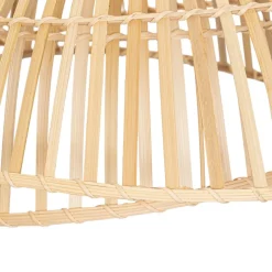 Lindby hanglamp Ilajus, Ø 62 cm, bamboe, E27