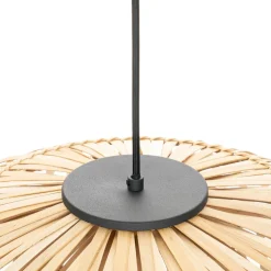 Lindby hanglamp Ilajus, Ø 62 cm, bamboe, E27