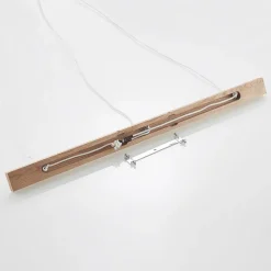 Lindby hanglamp Imarin, 3-lamps, wit, textiel, 100cm