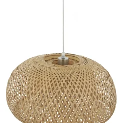 Lindby hanglamp Jadwiga, Ø 45 cm, bamboe, E27