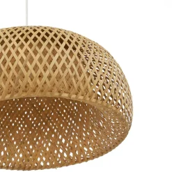 Lindby hanglamp Jadwiga, Ø 45 cm, bamboe, E27