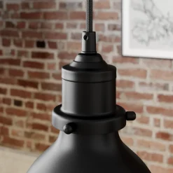 Lindby hanglamp Jasminka, zwart/goud, metaal, 4-lamps.