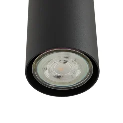 Lindby hanglamp Joffrey, 76 cm, zwart, 4-lamps, GU10