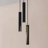 Lindby hanglamp Joffrey, Ø 24 cm, zwart, 3-lamps, GU10