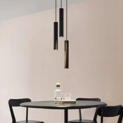 Lindby hanglamp Joffrey, Ø 24 cm, zwart, 3-lamps, GU10