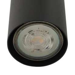 Lindby hanglamp Joffrey, Ø 24 cm, zwart, 3-lamps, GU10