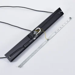 Lindby hanglamp Jusra, zwart, metaal, 3-lamps, 99cm