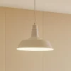 Lindby hanglamp Laylan, wit, Ø 36 cm, metaal